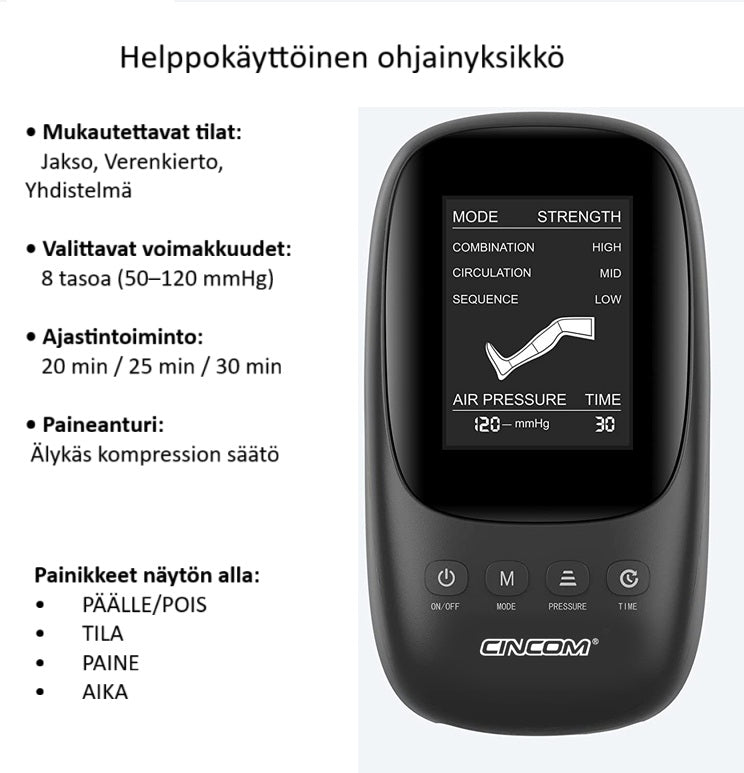 SLX1 palautumislahkeet, ilmakompressio kotikäyttöön