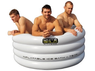 Jääallas 160 cm x 68 cm, puhallettava palautumisallas joukkueelle
