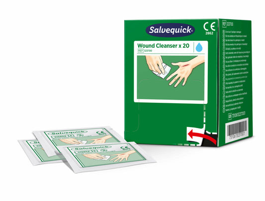 Salvequick Haavapyyhe 20 kpl/rasia, steriili haavanpuhdistuspyyhe